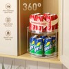 2 Tier Lazy Susan Turntable Organizer 9.25'' Rotating Spice Rack