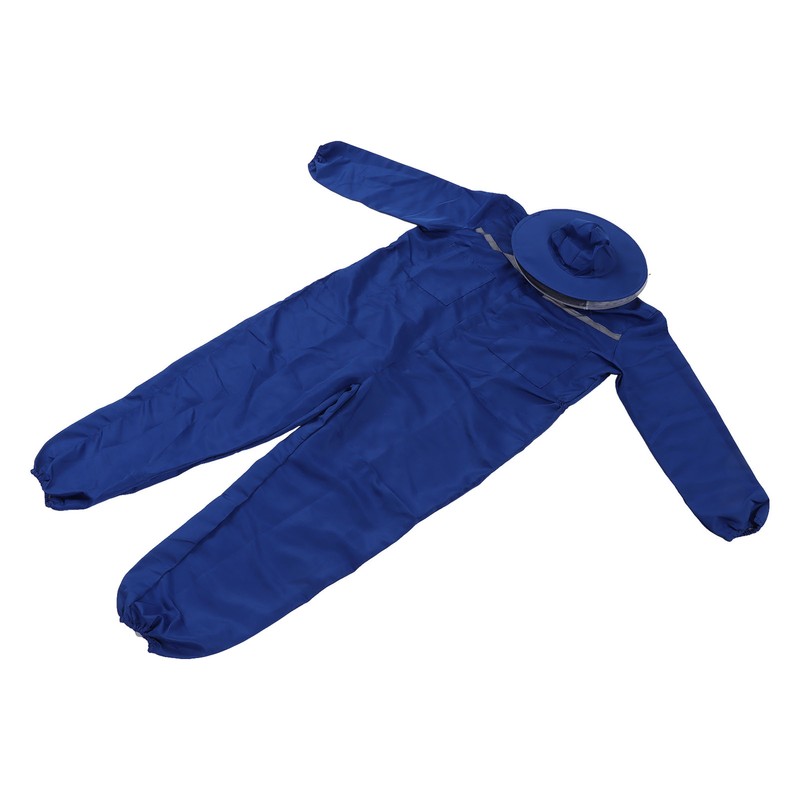 Bee Suit Rubber One Piece Designed Blue Unisex Beekeeping Clothing