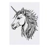 'Unicorn Mane' Temporary Tattoo - Water Resistant, Skin-Safe, Non-Toxic Transfer