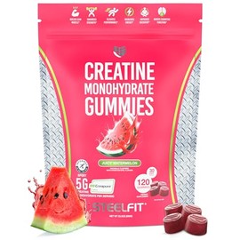 SteelFit Creatine Gummies (Creapure) 120 pack Juicy Watermelon