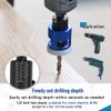 BRSCHNITT Countersink Drill Bit Set with Adjustable Depth Stop, Carbide