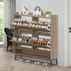 MISHAO Shoe Cabinet Storage for Entryway, Boho Narrow Hidden Shoe