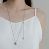 Gold&Deer 14KGP drop ball point long necklace yellow gold /
