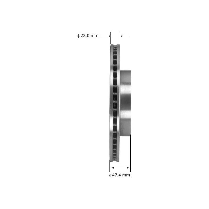 Bendix Premium PRT5990 Front Brake Rotor for Kia Soul 2011-2010