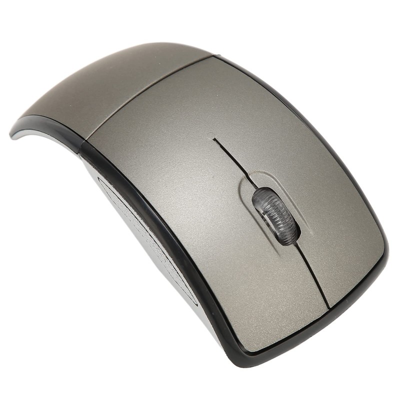 Akozon Folding Wireless Mouse, Receiver for PC Laptop Foldable Computer