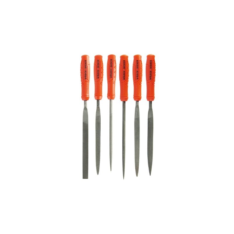 Black + Decker BDHT0-22270 Set of 6 Needle Files