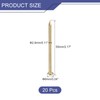 sourcing map 20 Pcs Small Tiny Nails 2.8mmx55mm(DXL) Tiny Brass