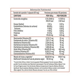 Elemental Complex Complejo Capsulas Bioperine Vitaminas