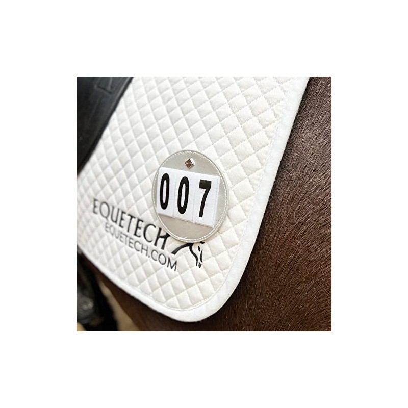 Equetech Luxe Dressage Saddle Cloth Numbers (Pair) 3 colours NEW