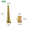 6" Garden Water Hose Nozzle with Garden Hose Shut Off