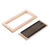Homewell Maple Wood Floor Register, Flush Mount Vent with Damper,