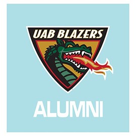 Craftique Alabama Birmingham Blazers Decal (UAB DRAGON HEAD ALUMNI DEC 5" (5"), 5 in)
