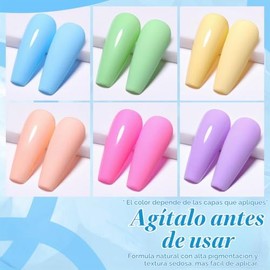 Born Pretty Esmalte De Uñas En Gel Pastel Macarrón Caramelo Color Dulce Primavera Y Verano Nude Rosa Amarillo Morado Azul Verde Colección De Pascua