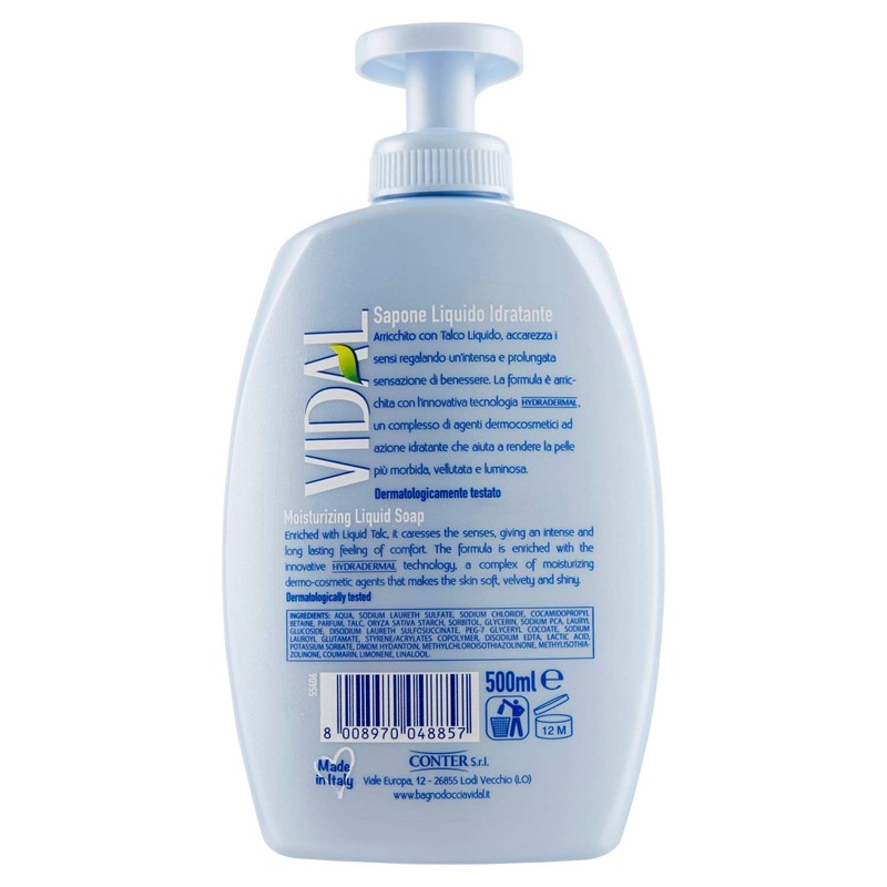Vidal Talkum Liquid Soap 500 ml