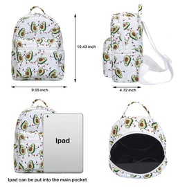 Cute 10 inch mini pack bag backpack for grils children and adult (Avocado)