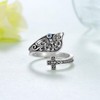 Daixiya Witches Knot Spoon Rings for Women 925 Sterling Silver