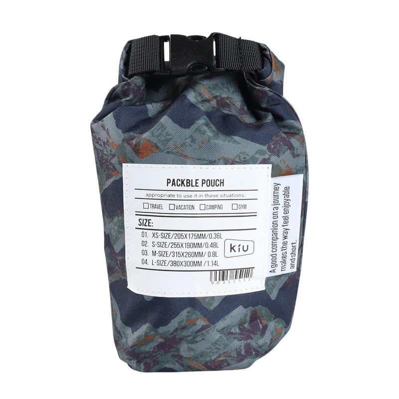 Kiu K368-367 Packable Pouch Set, Men's, Women's, Unisex, Mesh Pouch,
