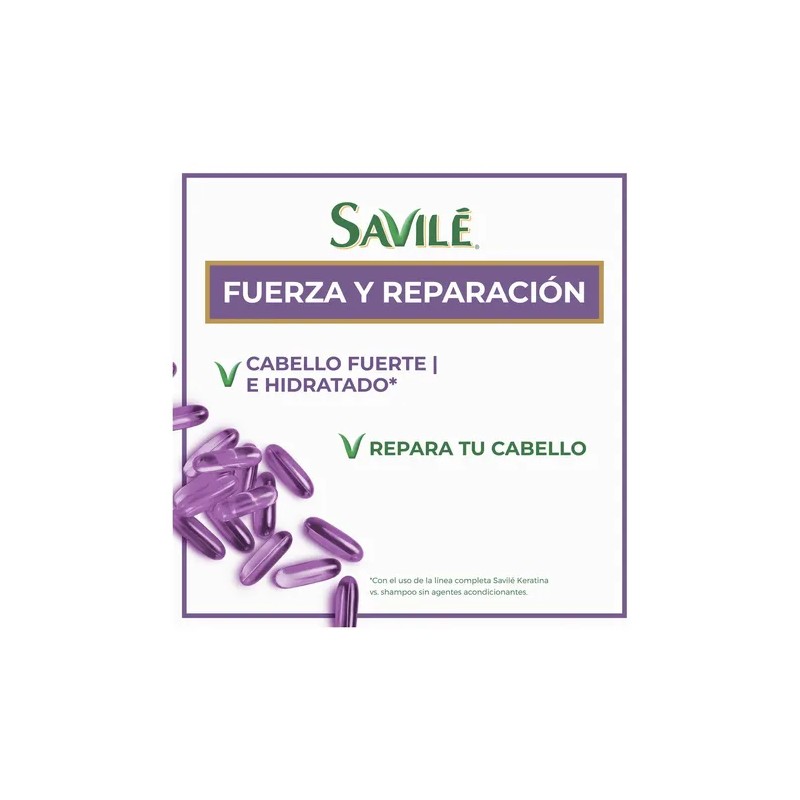 Shampoo Savilé Fuerza y Reparación Keratina y Sábila 700 ml