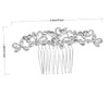 WOONEKY Bridal Hair Comb Elegant Zinc Alloy Headpiece Shining Rhinestones