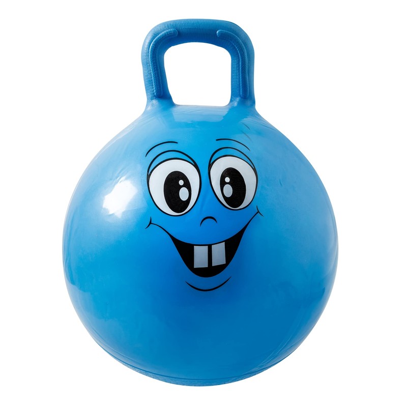 Idena 40094 Ball Happy Face, 45-50 cm, Blue