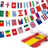 100 Countries String Flag 2 Pack, 82 ft International Flags