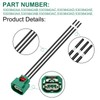 Uzoli Headlight Connector Wiring Harness for Chrysler Jeep - Replaces