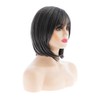 Bob Grey Wig Short Bob Natural Straight Hair Wig with