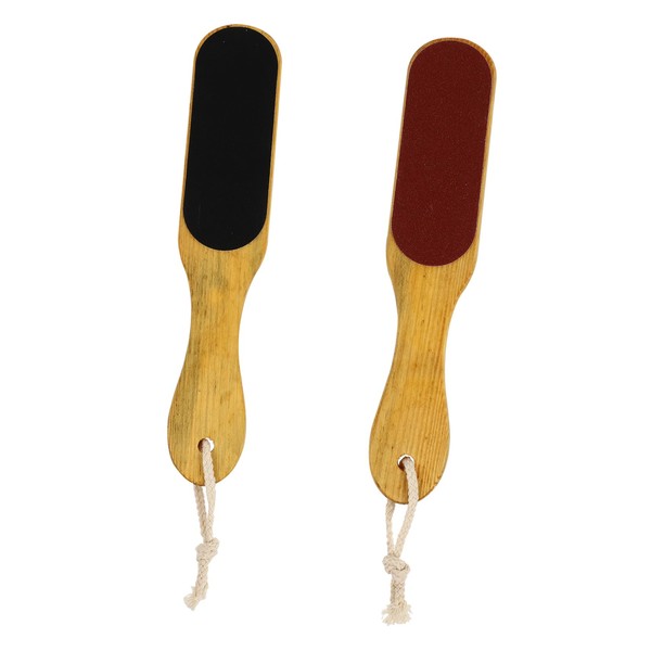 WOONEKY Foot File Callus Remover Double-sided Natural Stone Foot Rasp