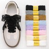 Flat Lace Shoelaces for Sneakers WEGOODZF 3cm Wide Elastic Shoe
