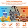 SHENGYIG Pack of 2 Lunch Box Bag, Square Lunch Bag