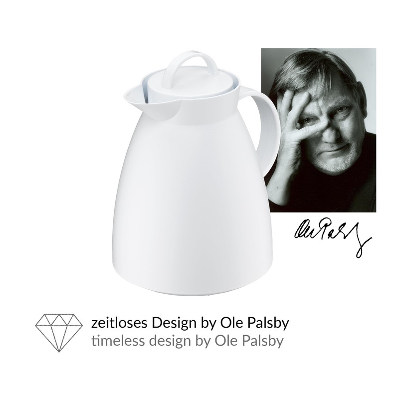 Insulated Flask 1 L Dan weiß gedeckt