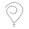 Cosswe Cross necklace, cross pendant with 50 cm chain, cross