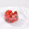KEKEHOME 11oz Glass Candy Dish with Lid Covered Candy Bowl
