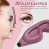 2 pieza Antifaz para dormir 3D para mujeres y hombreSuave