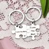 Couples Puzzle Keychain for Girlfriend Boyfriend Valentine's Day Gifts for