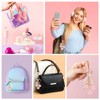 [PATIKIL] Alphabet Keychain Pink Flower Initial Letter S Key Ring
