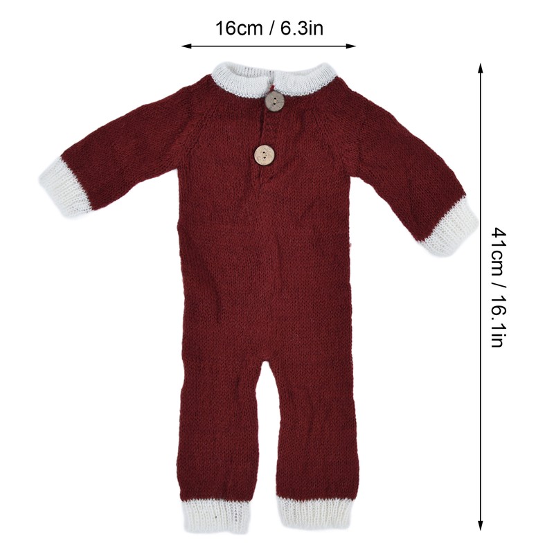 Breathable Baby Photography Photo Props Set Soft Mohair Jumpsuits Hat