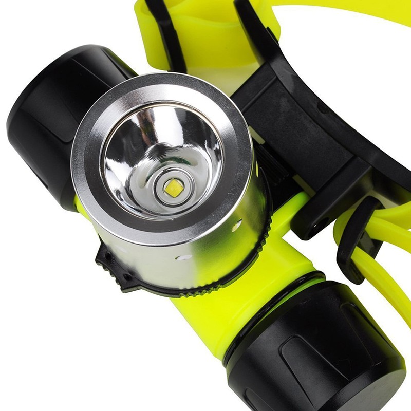 LED Diving Head Torch, Super Bright 10000 Lumens XML T6