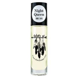 Well's Oil Roll-On Perfume Oil (Inspired by Night Queen) | Exotic & Warm Notes | Long-Lasting | Paraben-Free | 0.33 Fl Oz / 10 ml