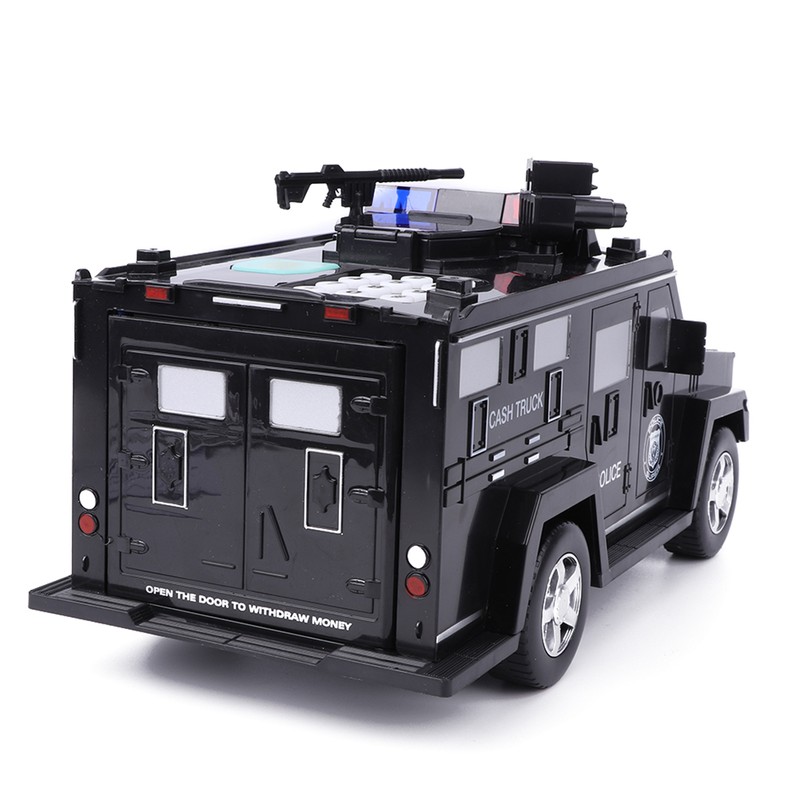 Cash Truck Money Box Fingerprint Password Electronic Automatic Coins Saving