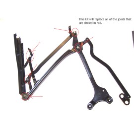 CTSI 1964-1967 Oldsmobile Cutlass, 442 convertible top frame bolt bushing rebuild kit