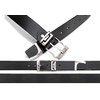 BEZLIT Men's Belt with Metal Clasp, black