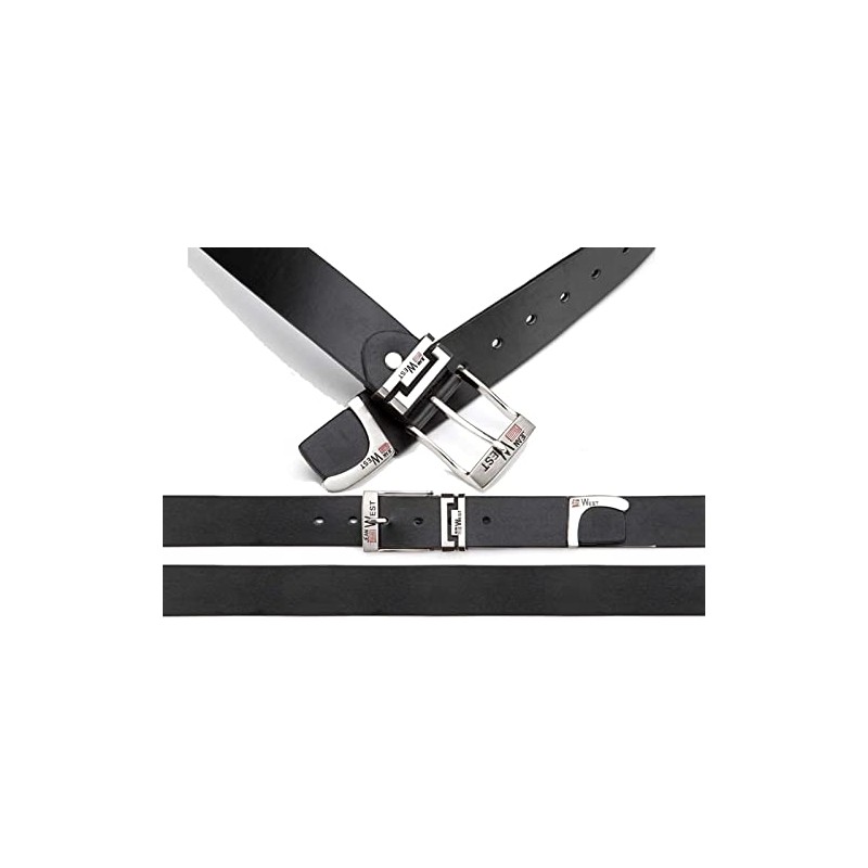 BEZLIT Men's Belt with Metal Clasp, black