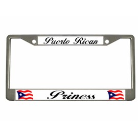 Puerto Rican Princess Puerto Rico License Plate Frame/Car Accessories Car Tag Holder