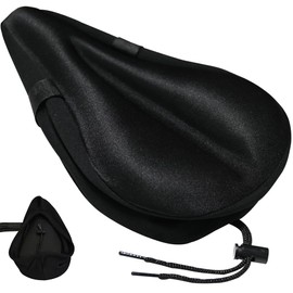 Armo® Black Bike Seat Cover Gel Padded Bicycle Cushion Pillow For Men Women Extra Soft Padded Bike Saddles Seat Universal Bike Saddle Pillow Cushion