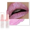 High Impact Pink Lipstick, Long Lasting Metallic Shimmer Lip Makeup