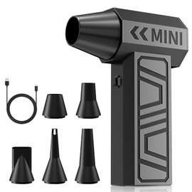 Compressed Air Duster, 130,000RPM Super Power Electric Air Duster, 3-Gear Adjustable Mini Blower, Replacing Compressed Air Cans, Dust Blower for Car, 