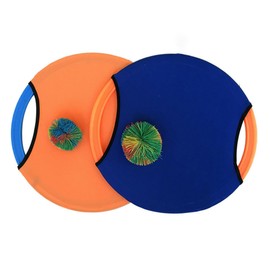 FOYTOKI Trampoline Flying Disc Paddle Ball Set Fun Toss and Catch Game for and Adults 1 Paddle and 1 Ball Random Color Outdoor Sports Activity