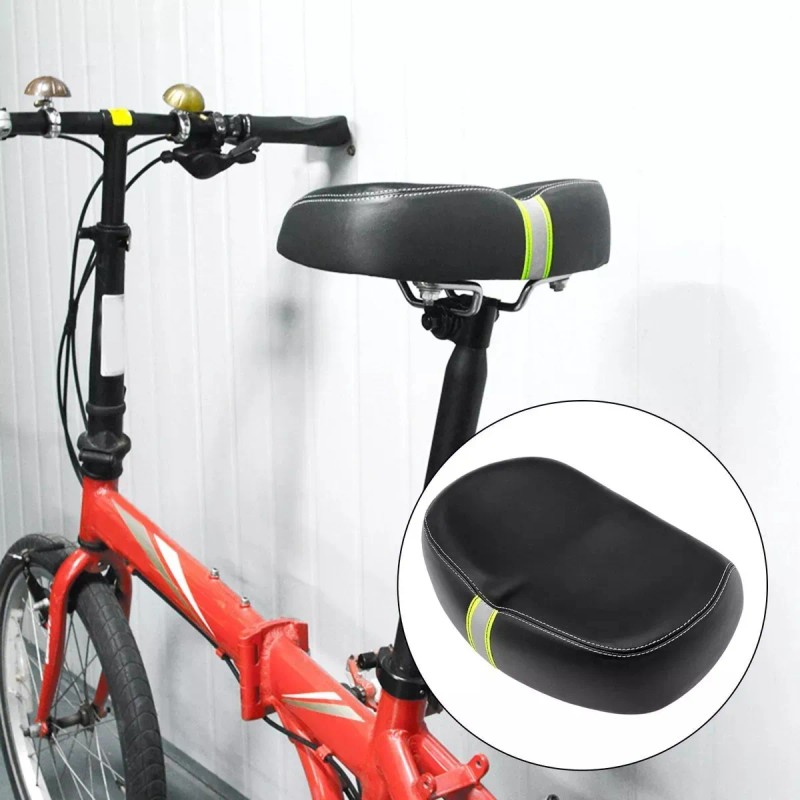 Y Sillín De Bicicleta Ancho, Pu Impermeable, Sin Nariz,