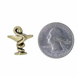 Jim Clift Design Cup of Hygieia Gold Lapel Pin - 1 Count